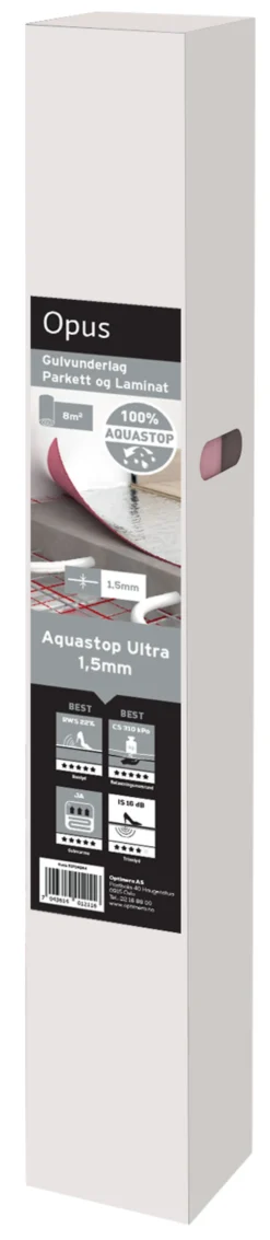 Gulvunderlag Aquastop Ultra 1,5 mm 1x8 m