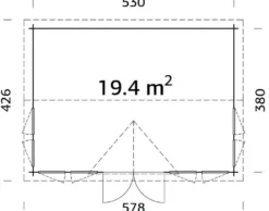 Hagestue Claudia 19,4 m²
