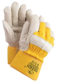 Hanske svinesk m mansj 1123 handi gul svineskinnsh str 10