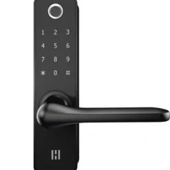 Heimgard smart dørlås med fingeravtrykk sort
