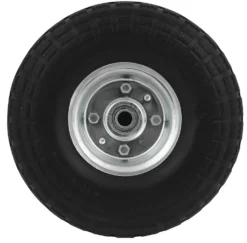 Hjul 10" pu t/sekketralle 16mm