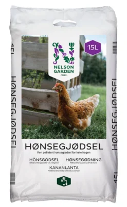 Hønsegjødsel natur 15l nelson garden