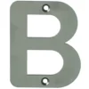Husnummer b 80mm rustfri pn-b