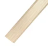 Hvit alu eik overgangslist 25mm 2m