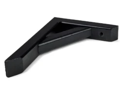 Hyllevinkel 300 180x265 mm sort med avstivet konstruksjon og maks belastning 30 kg