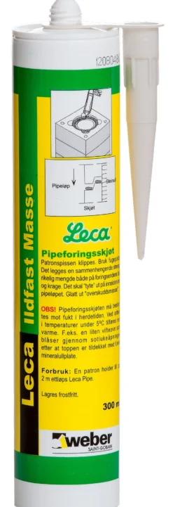Ildfast masse 0,3L patron for pipe