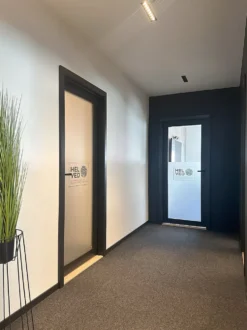 Innerdør Base 1 med glass klassisk hvit 100x190 cm