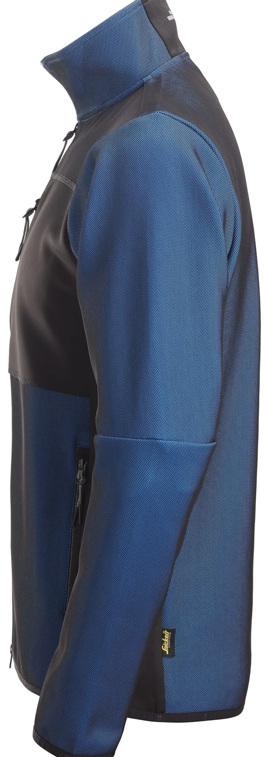 Jakke mellomlag kblå/sort resirkulert polyester