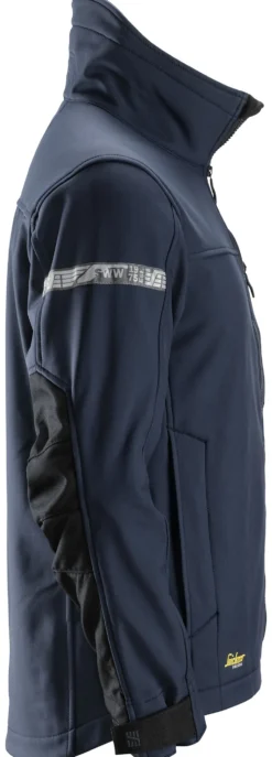 Jakke 1200 Softshell mørkeblå str M Snickers Allroundwork