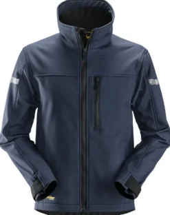 Jakke 1200 Softshell mørkeblå str M Snickers Allroundwork