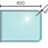 Jøtul gulvplate glass fasett 650x850 mm