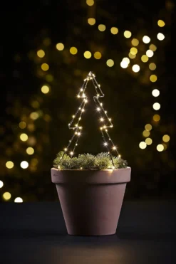Juletre metall 35cm 70 LED