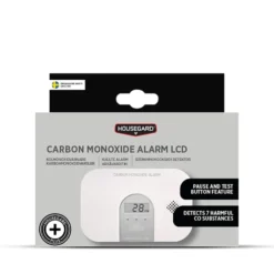 Karbonmonoksidvarsler ca107 housegard, lcd, inkl. 3 års batteri