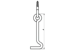 Kastekrok kraftig 122 mm elforsinket