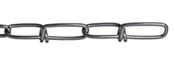 Kjetting - knyttet 1,6 mm 2 meter elforzinket