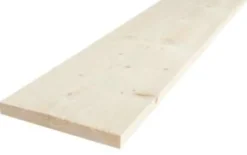 Kledning rektangulær ubehandlet 19x148 mm gran klasse 2