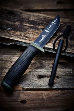 Kniv friluft ok4 gummigrep med tekstilhylse hultafors
