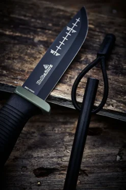 Kniv friluft ok4 gummigrep med tekstilhylse hultafors