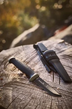 Kniv friluft ok4 gummigrep med tekstilhylse hultafors