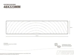 Konstruksjonsvirke C24 48x223 mm ubehandlet gran