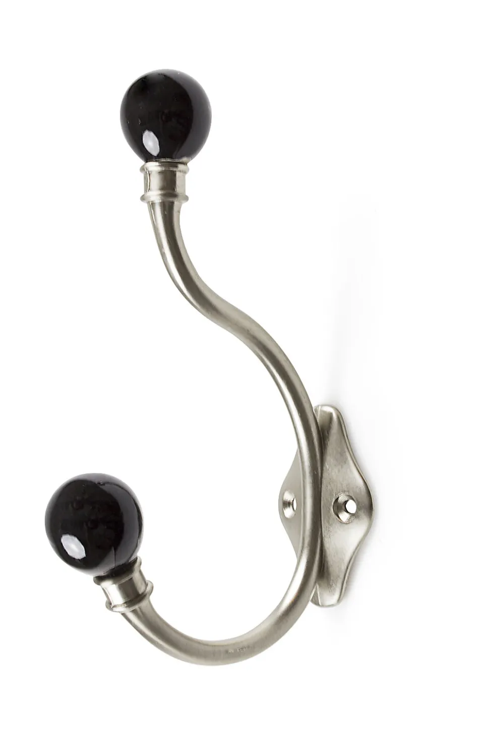 Krok antique b-nikkel/sort sb kule av porselen