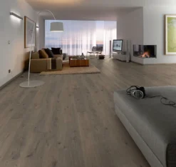 Laminatgulv 1-stav eik grå 7mm