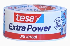 Lerretstape 25mx48mm hvit extra power