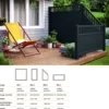 Levegg Elke 180x90 gråmalt. 33x57 mm 12 mm panel