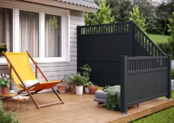 Levegg Elke 180x90 gråmalt. 33x57 mm 12 mm panel