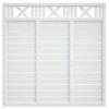 Levegg Marit1 180x180 cm hvitmalt 33x57 mm 12 mm panel