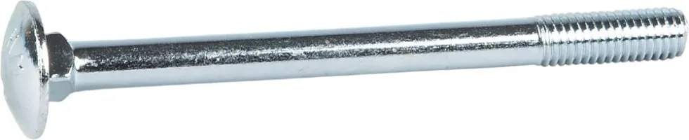 Låseskrue m10x100 din603 fzb-25 blankforsinket stål iso8677