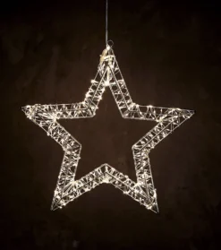 Lysstjerne metall med 480 LED 38x3,5x36,5 cm