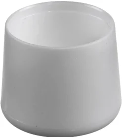 Møbelknott plast rund 16mm hvi