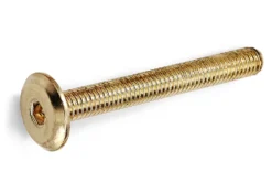 Møbelskrue 521 M6x60 mm Messing Forbrukerpakning