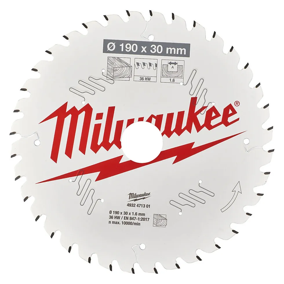 Milwaukee sirkelsagblad W190X30X1,6X36