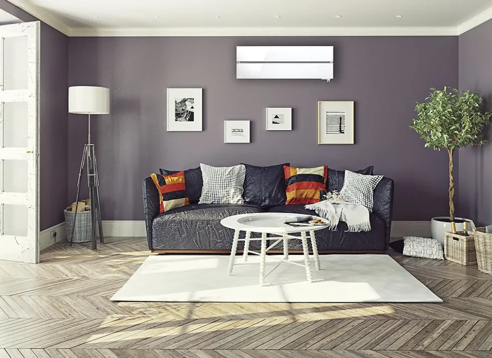 Mitsubishi KAITEKI varmepumpe perlehvit 6600