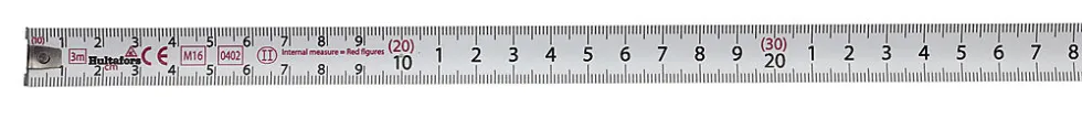 Målebånd talmeter 3 m innvendig/utvendig