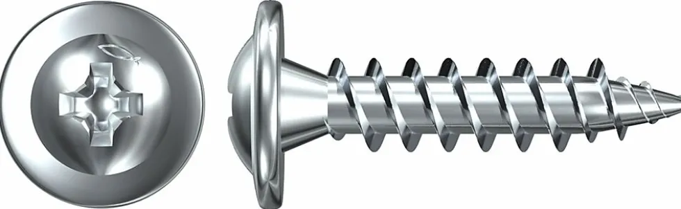 Montasjeskrue elz 4,2x32 mm a 500 stk fps-fp elforzinket ph2