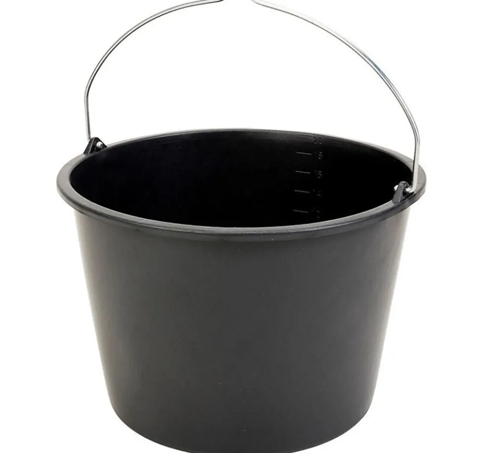 Murebøtte sort 20 liter