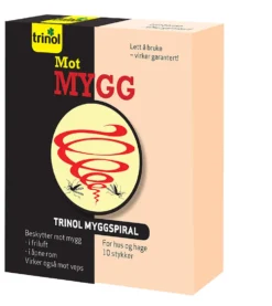 Myggspiral Trinol pakke á 10 spiraler