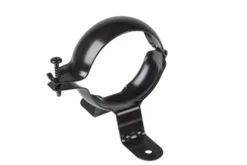 Nedløpsklamme stål sort 75 mm