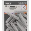 Nylonplugg 6x30 universal bk nkt nkt blisterkort a15
