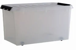 Oppbevaringsboks classic 70 med lokk 70 liter 72x40x38 cm