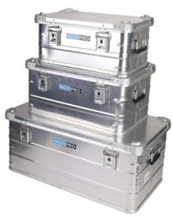 Oppbevaringskasser aluminium 3 stk.