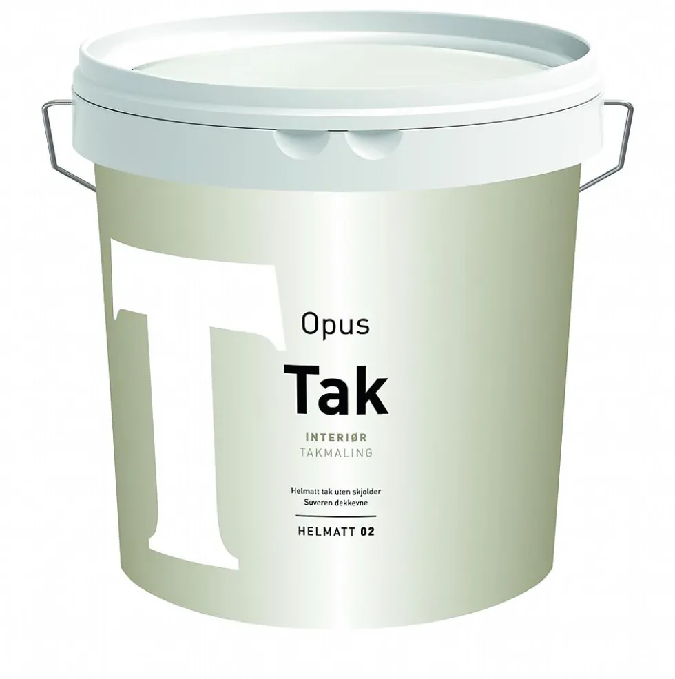 Opus takmaling 02 interiør helmatt hvit 2,7 l