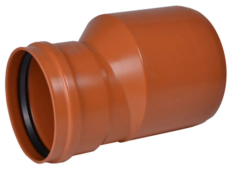 Overgang 110/75mm pvc wavin