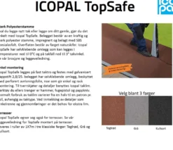 Overlag Topsafe 1x7 meter grå