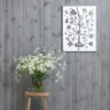 Panel 13x145 mm børstet stengrå furu