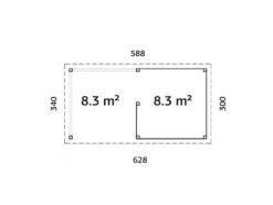 Paviljong Lenna 310 16,6 m2
