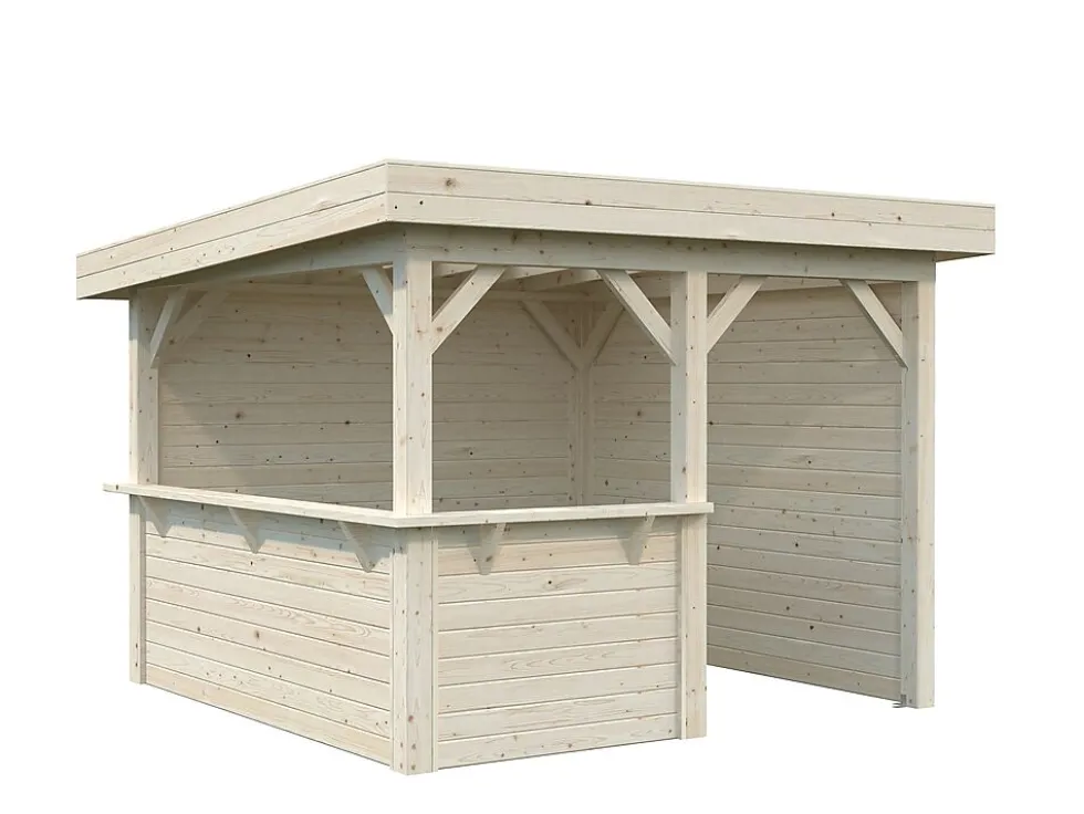 Paviljong Limtrekonstruksjon 28 mm veggbord 303 8,3 m2